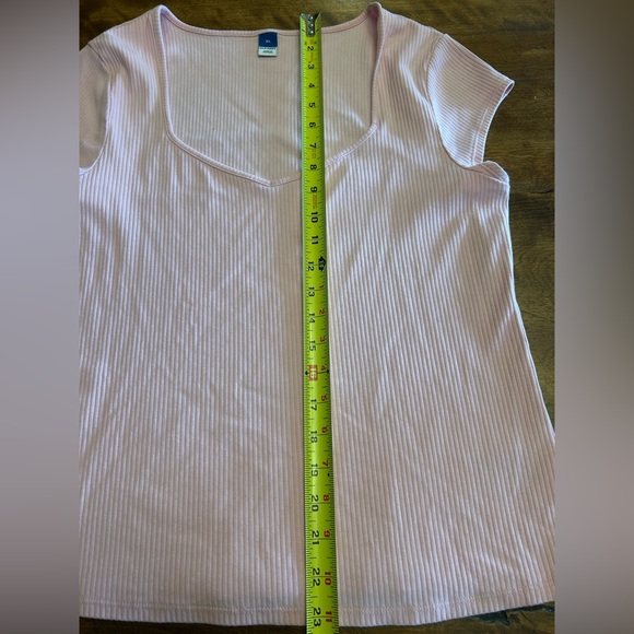 Pink Ribbed Women's Top - Picture 4 of 4